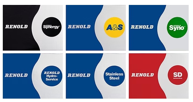 Obraz jest ucieleśnieniem hierarchii jakości i specjalizacji w ofercie marki RENOLD. Kompozycja w czytelny spos&oacute;b prezentuje cztery kluczowe linie produktowe &ndash; od klasy super-premium, przez rozwiązania bezobsługowe, aż po standardowe &ndash; na tle profesjonalnego zaplecza autoryzowanego polskiego dystrybutora DAKAM. Dominują w niej barwy stali, charakterystyczny dla Renold błękit oraz specyficzne kolory opakowań poszczeg&oacute;lnych serii. W centrum uwagi, na czystej, industrialnej powierzchni, znajduje się starannie zaaranżowany zestaw, kt&oacute;ry wizualnie demonstruje r&oacute;żnice między seriami: &bull;	Renold Synergy: Centralny element &ndash; "Bohater". Prezentowany jest łańcuch o unikalnym wykończeniu płytek i sworzni, kt&oacute;ry emanuje najwyższą precyzją. Obok stoi charakterystyczne, srebrno-zielone (lub szare) opakowanie, symbolizujące klasę Super Premium i niespotykaną odporność na zużycie. &bull;	Renold Syno: Obok leży łańcuch o lekko matowym, "suchym" wyglądzie. Ujęcie makro może eksponować tulejkę spiekaną, co wizualnie komunikuje jego kluczową cechę &ndash; bezobsługowość (brak konieczności smarowania) i czystość pracy. &bull;	Renold A&S: Solidny łańcuch o klasycznym wyglądzie, reprezentujący niemiecką solidność i wszechstronność. Obok widoczne jest charakterystyczne opakowanie (często z akcentami nawiązującymi do Arnold & Stolzenberg), pozycjonujące go jako idealny produkt klasy średniej-wyższej. &bull;	Renold SD (Standard Duty): Kompozycję uzupełnia łańcuch serii SD w zielonym opakowaniu. Jego obecność pokazuje, że dystrybutor posiada r&oacute;wnież ekonomiczne rozwiązania do mniej wymagających aplikacji. Tło jest subtelnie rozmyte (efekt bokeh), ale jednoznacznie wskazuje na profesjonalną dystrybucję na terenie Polski: &bull;	Nowoczesny magazyn DAKAM: W tle widać rzędy wysokich regał&oacute;w magazynowych. Są one wypełnione r&oacute;żnorodnymi opakowaniami Renold, co potwierdza dostępność każdej z serii "od ręki". &bull;	Logo Dystrybutora: W dyskretnym, ale widocznym miejscu umieszczone jest logo DAKAM, z dopiskiem "Autoryzowany Dystrybutor RENOLD", co buduje jego markę jako partnera oferującego pełne doradztwo w doborze odpowiedniej serii. Obraz niesie jasny komunikat: "Jako autoryzowany polski dystrybutor DAKAM, oferujemy pełne portfolio łańcuch&oacute;w Renold. Niezależnie od tego, czy potrzebujesz najwyższej wydajności (Synergy), pracy bez smarowania (Syno), czy ekonomicznego standardu (SD) &ndash; mamy odpowiednie rozwiązanie".
