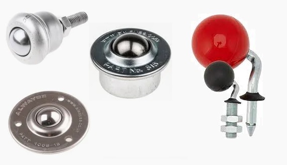 DAKAM – Twój ekspert od techniki przemieszczania. Produkty Alwayse od ręki. Obraz przedstawia asortyment Przemysłowych Jednostek Transferu Kulowego (Ball Transfer Units) firmy Alwayse Engineering, używanych w systemach transportu i przenoszenia materiałów. Komponenty te umożliwiają płynne, wszechkierunkowe (360°) przemieszczanie ładunków, zarówno lekkich, jak i bardzo ciężkich, przy minimalnym wysiłku. Kluczowe Elementy Jednostki Transferu Kulowego (Ball Transfer Units): Wygląd i Konstrukcja: Są to małe, solidne, precyzyjnie obrobione metalowe elementy, zazwyczaj wykonane ze stali węglowej (pokrytej cynkiem) lub stali nierdzewnej. Zasada Działania: Każda jednostka ma dużą, główną kulę nośną (wykonaną np. ze stali, nylonu, lub gumy), która wystaje z górnej powierzchni i swobodnie obraca się w dowolnym kierunku. Kula ta spoczywa na wielu mniejszych kulkach zamkniętych w półsferycznej obudowie. Taka konstrukcja drastycznie redukuje tarcie. Różnorodność: Widoczne są różne typy mocowania: Jednostki z kołnierzem (Flange Fixing) z otworami na śruby. Jednostki z gwintowanym trzonem (Thread Fixing) do montażu w otworach. Jednostki wciskane (Press Fit). Rozmiary: Różna średnica głównej kuli (np. od 12,7 mm do 88,9 mm, a nawet większe w jednostkach do dużych obciążeń), co determinuje ich nośność. Jednostki do Ciężkich Obciążeń (Heavy Duty Series): Wyróżniają się masywniejszą, jednoczęściową obudową ze stali, przeznaczoną do przenoszenia ładunków do 4000 kg, a nawet do 10 ton (np. seria Hevi-Load lub Heavy Duty 820). Elementy Specjalistyczne (opcjonalnie): Mogą być widoczne specjalistyczne warianty, takie jak jednostki z kulami z poliuretanu lub gumy (np. seria FLOAT-ON do przenoszenia szkła), lub całe Platformy Transferu Kulowego (Ball Transfer Platforms). Kontekst i Estetyka Kolorystyka: Dominuje techniczna, przemysłowa kolorystyka: srebrny, jasnoszary lub metaliczny, ocynkowany połysk stali. Kule nośne mogą być lśniąco chromowane lub matowe. Charakter Obrazu: Zdjęcie ma charakter katalogowy lub techniczny. Komponenty są zazwyczaj sfotografowane z bliska, aby uwydatnić ich precyzyjną, maszynową obróbkę CNC. Tło: Produkty często prezentowane są na neutralnym, białym lub jasnym tle, aby skupić całą uwagę na szczegółach mechanicznych elementu. Podsumowanie Wizualne: Obraz jest esencją inżynierii mechanicznej, prezentując małe, ale kluczowe komponenty, które w systemach logistycznych i produkcyjnych odpowiadają za łatwość, precyzję i elastyczność przemieszczania się towarów. DAKAM czołowy dystrybutor ALWEYSE w polsce