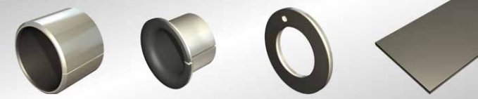 Tulejki ślizgowe PERMAGLIDE - DAKAM Na zdjęciu widać grupę tulei ślizgowych PERMAGLIDE ułożonych na gładkiej, technicznej powierzchni, która może być blatem stołu laboratoryjnego lub tłem studyjnym. Tuleje mają charakterystyczny, matowy, szaro-brązowy kolor, który sugeruje kompozytowy materiał, z którego są wykonane. Większość tulei jest ustawiona pionowo, co pozwala dostrzec ich precyzyjnie wykonane krawędzie i jednolitą teksturę powierzchni. Niektóre z nich są ułożone wzdłuż, co ukazuje idealnie gładką powierzchnię zewnętrzną. W tle można dostrzec logo PERMAGLIDE lub subtelne oznaczenia na samych tulejach, potwierdzające markę. Oświetlenie jest ostre i kierunkowe, co uwypukla detale materiału i precyzję kształtu. Na zdjęciu panuje estetyka czystości i inżynieryjnej doskonałości, podkreślająca, że tuleje te są zaawansowanymi komponentami technicznymi, znanymi ze swoich właściwości samosmarujących. Całość prezentuje się profesjonalnie, jak fotografia z katalogu technicznego.