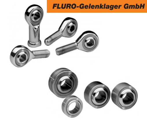 Obraz przedstawia łożysko przegubowe FLURO, kt&oacute;re charakteryzuje się solidną konstrukcją i precyzyjnym wykonaniem. Widoczne są dwa pierścienie &ndash; wewnętrzny i zewnętrzny &ndash; z kulistą powierzchnią ślizgową, co jest charakterystyczne dla tego typu łożysk. Łożyska przegubowe FLURO są zaprojektowane do przenoszenia dużych obciążeń statycznych i dynamicznych, a także do kompensacji odchyleń kątowych w maszynach, co czyni je niezawodnym komponentem w wymagających aplikacjach.