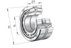Łożyska stożkowe dwurzedowe seria: 303..-N11CA ; 313..-N11CA ; 320..-N11CA ; 322..-N11CA ; 323..-N11CA ; 329..-N11CA ; 330..-N11CA ; 331..-N11CA