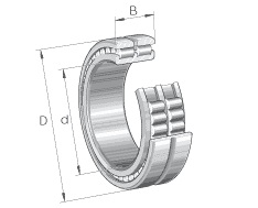 Łożyska walcowe swobodne seria: SL0248... ; SL0249...
