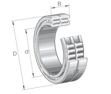 Łożyska walcowe ustalające seria: SL0148... ; SL0149... ; SL04...-PP ; SL0450...-PP